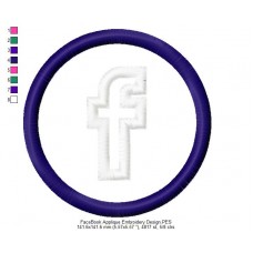 FaceBook Applique Embroidery Design